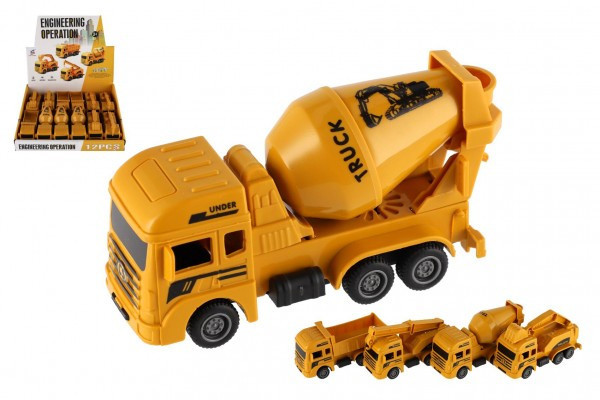 Auto stavebný plast 12cm na spätné natiahnutie 4 druhy