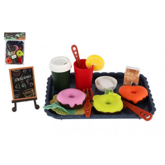 Kuchynská sada riadu + potraviny plast vo vrecku 20,5x30cm