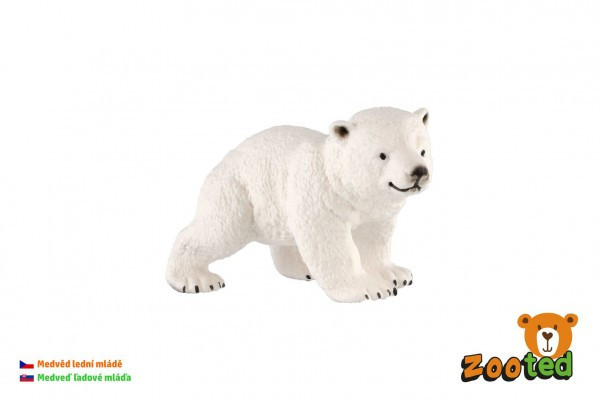 Medveď ľadové mláďa zooted plast 6cm v sáčku