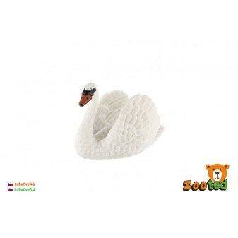 Labuť veľká zooted plast 7cm v sáčku