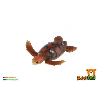 Kareta obyčajná korytnačka zooted plast 8cm v sáčku