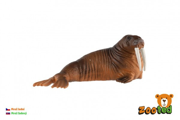 Mrož ľadový zooted plast 11cm v sáčku