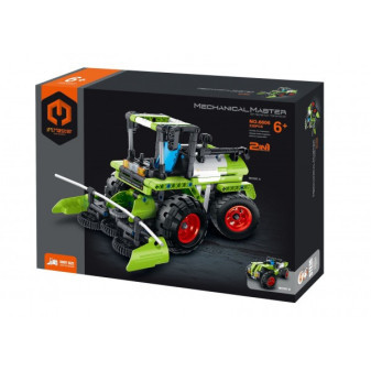 Stavebnica iM.MASTER kombajn / traktor 2v1 plast 335 dielikov v krabici 31x23x6, 5cm