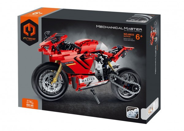 Stavebnica iM.MASTER motorka plast 557 dielikov v krabici 31x23x6, 5cm