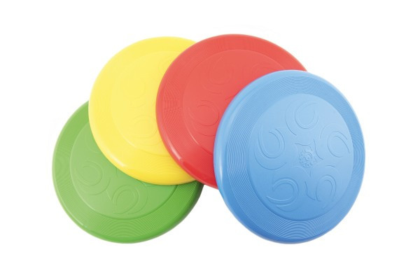 Lietajúci tanier Frisbee plast 23cm 4 farby 12m+