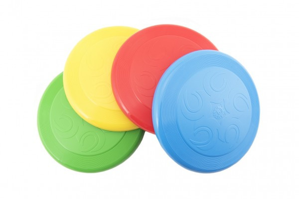 Lietajúci tanier Frisbee plast 23cm 3 farby 12m+