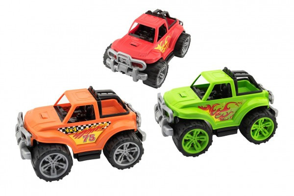 Auto terénny plast 34x22cm voľný chod 2 farby