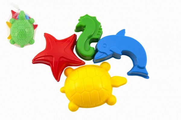 Formičky Bábovky na piesok plast morské zvieratká 10x11x10cm 12m+
