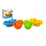 Lode/lodičky do vody 4ks plast 11cm v krabičke 12x9, 5x6cm 12m+