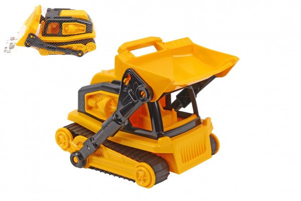 Buldozér s pásmi plast 30cm na voľný chod v sieťke