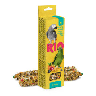 RIO tyčinky pre veľké papagáje s ovocím 2x90g