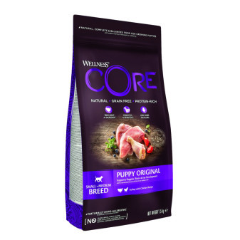 Wellness Core Dog Original Puppy Small&Medium morka a kura 1,5kg