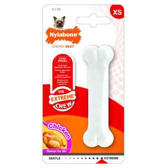 Nylabone hračka Extreme kosť príchuť kurča XS