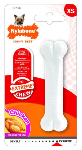 Nylabone hračka Extreme kosť príchuť kurča XS