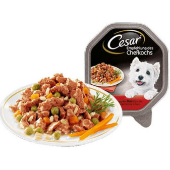 Vanička CESAR morčacie + hovädzie mäso 150g