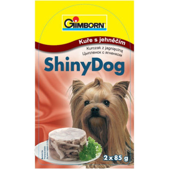 ShinyDog konzerva kuracie + jahňacie 2x85g