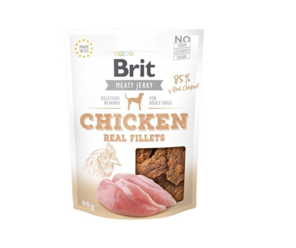 Brit Jerky Chicken Fillets 80g