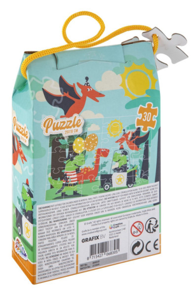 Puzzle 30 dielikov 29x18 cm Dinosaury