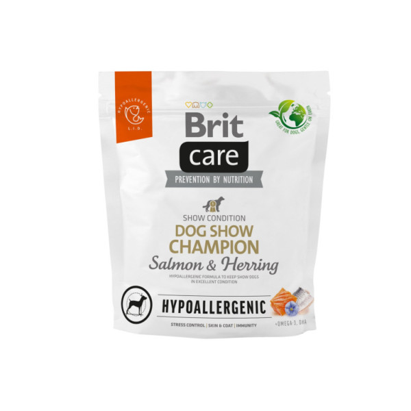 Brit Care Dog Hypoallergenic Dog Show Champion - salmon a herring, 1kg