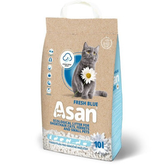 Asan Cat Fresh Blue eko-stelivo pro kočky a fretky 10l (2kg)