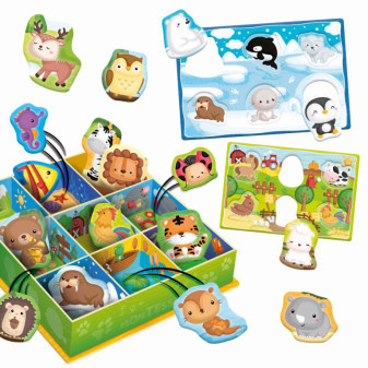 MONTESSORI BABY KRABIČKA - Zvieratká