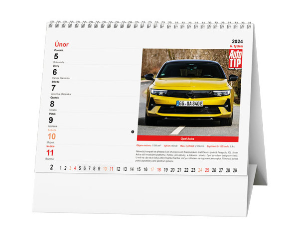 Stolový kalendár - Auto