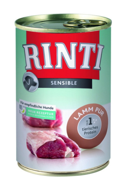 Finnern Rinti Sensible konzerva pre psov jahňa 400g