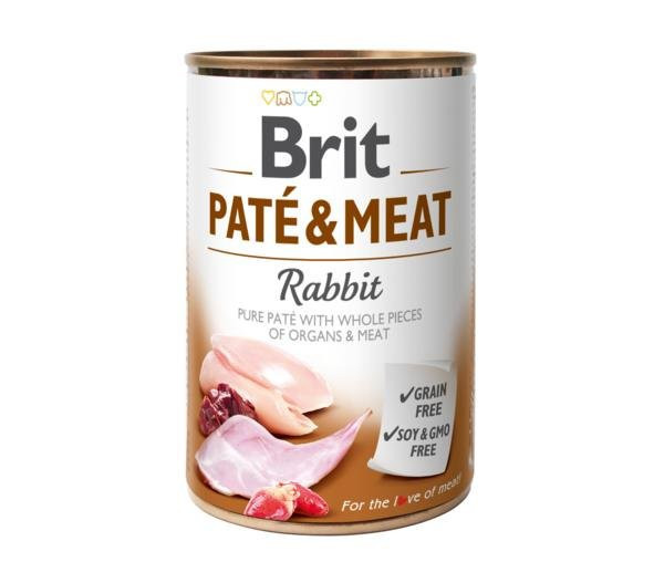 Konzerva Brit Pate & Meat Rabbit 400g
