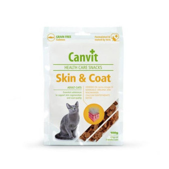 Canvit Health Care Snack Skin & Coat pre kostičky 100g