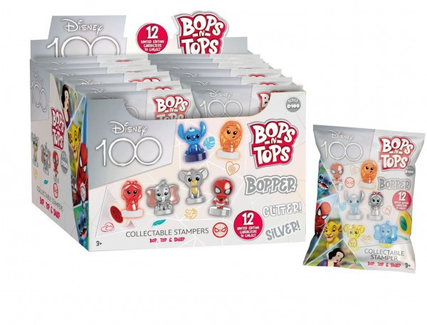 Pečiatky Disney Bops/Tops v mix druhov v sáčku