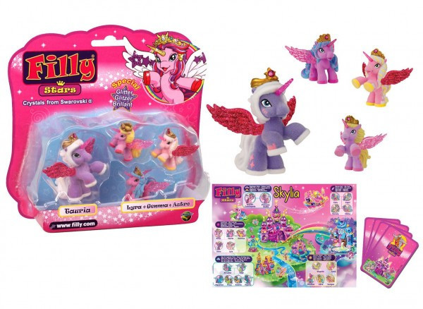 Filly Stars rodinka figúrky 1+3ks fliška 4 druhy na karte 18x17cm