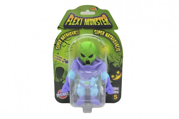 Flexi Monster strašidelné figúrky série 5 naťahovací silikón 14cm mix druhov na karte 16,5x23,5cm