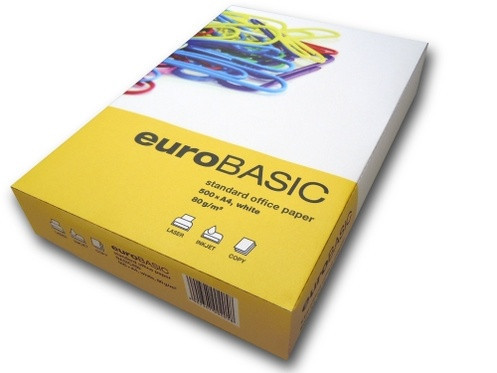 Kancelársky papier A4 80g biely 500 listov EuroBasic