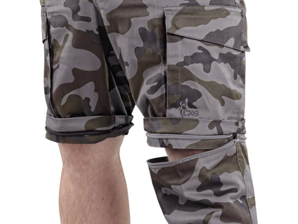 Nohavice CXS CAMO, pánske, maskáčové, s odopínacími nohavicami, vel. 62