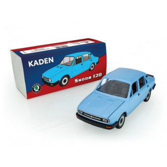 Auto Škoda 120 plast 21cm v krabičke 22x10x8cm