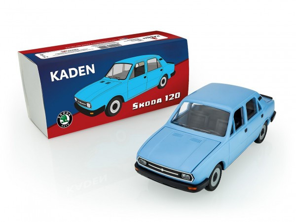 Auto Škoda 120 plast 21cm v krabičke 22x10x8cm