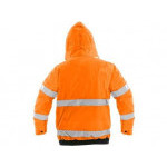 Bunda LEEDS, výstražná, zimná, pánska, oranžová, veľ. 3XL