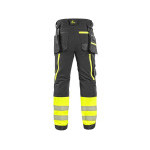 Nohavice CXS NAOS HV, pánske, čierno-žltá Hi-Vis, reflexné pruhy, veľ. 48