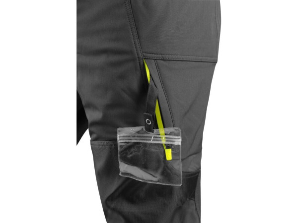 Nohavice CXS NAOS HV, pánske, čierno-žltá Hi-Vis, reflexné pruhy, veľ. 54