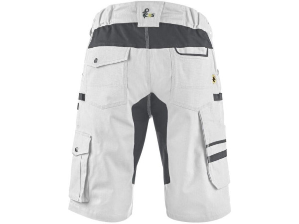 Kraťasy CXS STRETCH, pánske, bielo-šedé, veľ. 50