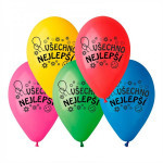 Balónik /Balonky nafukovacie 10'' priemer 26cm Všetko najlepšie 10ks v sáčku