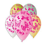 Balónik/Balonky nafukovací motýľ 12'' priemer 30cm