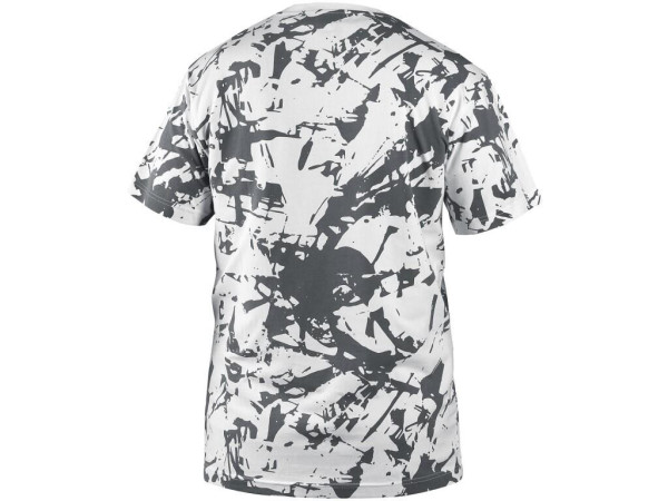 Tričko CXS MERLIN, krátky rukáv, bielo šedé, veľ. 3XL
