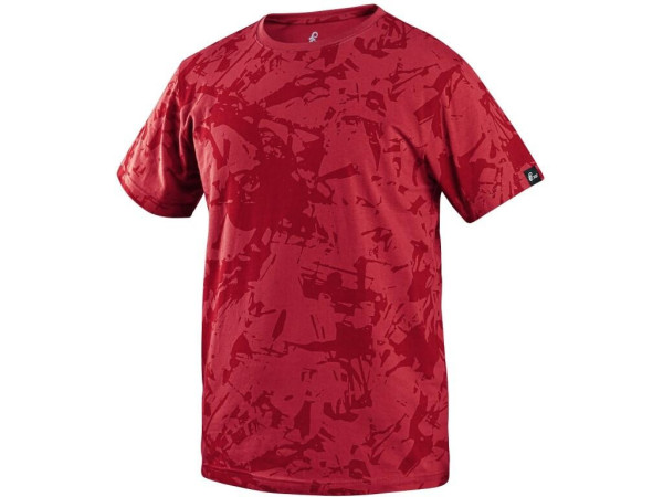 Tričko CXS MERLIN, krátky rukáv, červené, veľ. 2XL