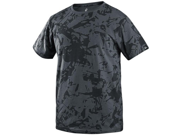 Tričko CXS MERLIN, krátky rukáv, tmavosivé, veľ. 4XL