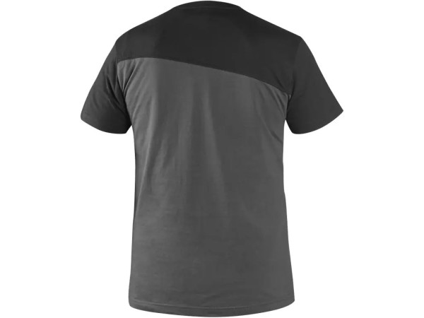 Tričko CXS OLSEN, krátky rukáv, tmavo šedo-čierne, veľ. 3XL