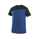 Tričko CXS OLSEN, krátky rukáv, modro-čierne, veľ. 2XL