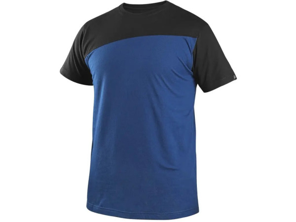 Tričko CXS OLSEN, krátky rukáv, modro-čierne, veľ. 3XL