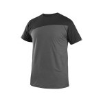 Tričko CXS OLSEN, krátky rukáv, tmavo šedo-čierne, veľ. 4XL
