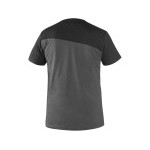 Tričko CXS OLSEN, krátky rukáv, tmavo šedo-čierne, veľ. 5XL